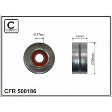 500186 CAFFARO Натяжной ролик, поликлиновой  ремень