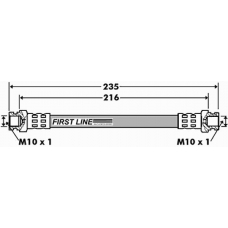 FBH7427 FIRST LINE Тормозной шланг