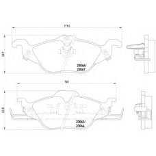 MDB1908 DON Комплект тормозных колодок, дисковый тормоз