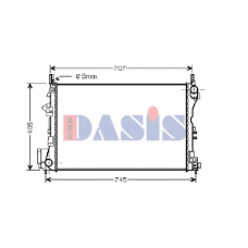 152014N AKS DASIS Радиатор, охлаждение двигателя