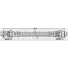 BBH6335 BORG & BECK Тормозной шланг