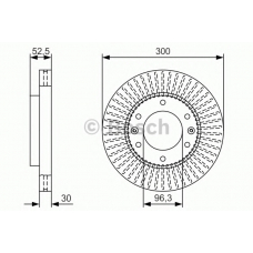 0 986 479 T88 BOSCH Тормозной диск