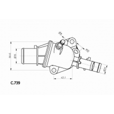 C.739.88 BEHR Термостат, охлаждающая жидкость
