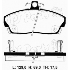 IBD-1427 IPS Parts Комплект тормозных колодок, дисковый тормоз