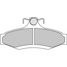 FD6817A NECTO Комплект тормозных колодок, дисковый тормоз