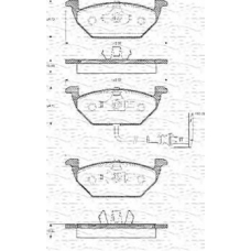 363702161106 MAGNETI MARELLI Комплект тормозных колодок, дисковый тормоз