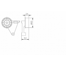 TKR 9933 TIMKEN Натяжной ролик, ремень грм