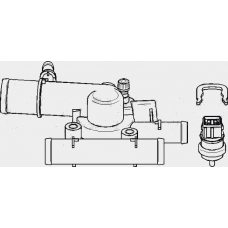 207 578 TOPRAN Корпус термостата