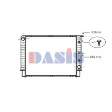 220011N AKS DASIS Радиатор, охлаждение двигателя