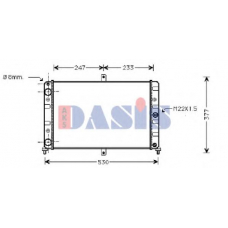 490040N AKS DASIS Радиатор, охлаждение двигателя