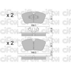 822-640-0 CIFAM Комплект тормозных колодок, дисковый тормоз