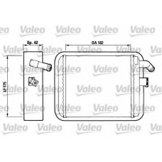 812018 VALEO Теплообменник, отопление салона