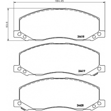 8DB 355 013-061 HELLA PAGID Комплект тормозных колодок, дисковый тормоз