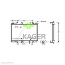 31-1575 KAGER Радиатор, охлаждение двигателя