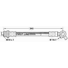 FBH7165 FIRST LINE Тормозной шланг