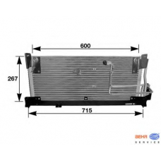 8FC 351 037-581 HELLA Конденсатор, кондиционер