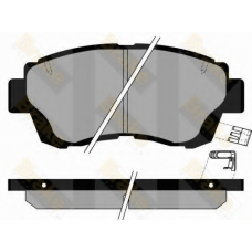 PA852 BRAKE ENGINEERING Комплект тормозных колодок, дисковый тормоз