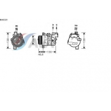 BWK319 AVA Компрессор, кондиционер