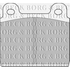 BBP1041 BORG & BECK Комплект тормозных колодок, дисковый тормоз