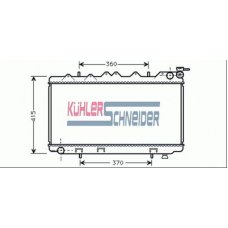 1615201 KUHLER SCHNEIDER Радиатор, охлаждение двигател