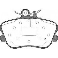 BPA0445.00 OPEN PARTS Комплект тормозных колодок, дисковый тормоз