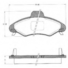 BLF1127 QUINTON HAZELL Комплект тормозных колодок, дисковый тормоз