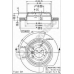 09.6841.11 BREMBO Тормозной диск