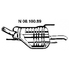 08.100.89 EBERSPACHER Глушитель выхлопных газов конечный