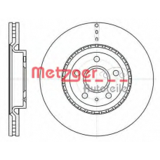 61283.10 METZGER Тормозной диск