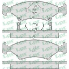 05P737 LPR Комплект тормозных колодок, дисковый тормоз