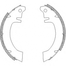 Z4012.00 WOKING Комплект тормозных колодок