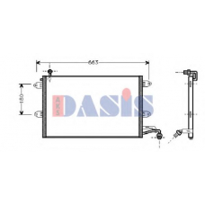 042002N AKS DASIS Конденсатор, кондиционер