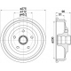 8DT 355 301-621 HELLA Тормозной барабан