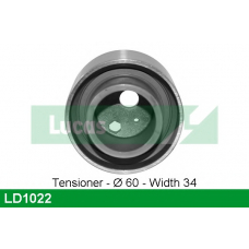 LD1022 TRW Натяжной ролик, ремень грм