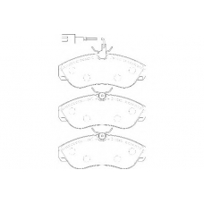WBP21799B WAGNER LOCKHEED Комплект тормозных колодок, дисковый тормоз