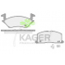 35-0598 KAGER Комплект тормозных колодок, дисковый тормоз