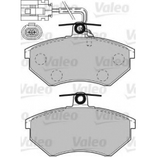 598484 VALEO Комплект тормозных колодок, дисковый тормоз