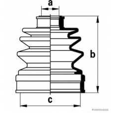 J2883001 HERTH+BUSS JAKOPARTS Комплект пылника, приводной вал