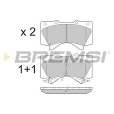 BP3381 BREMSI Комплект тормозных колодок, дисковый тормоз