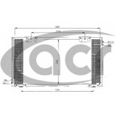 300306 ACR Конденсатор, кондиционер