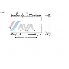 HY2186 AVA Радиатор, охлаждение двигателя