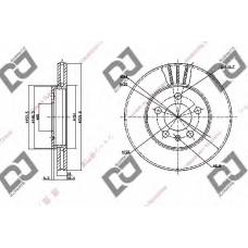 BD1171 DJ PARTS Тормозной диск