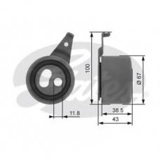 T41196 GATES Натяжной ролик, ремень грм