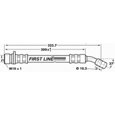 FBH7184 FIRST LINE Тормозной шланг