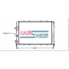 0913501 KUHLER SCHNEIDER Радиатор, охлаждение двигател