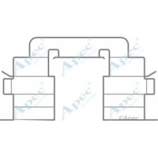 KIT1071 APEC Комплектующие, тормозные колодки