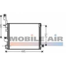 82005194 VAN WEZEL Конденсатор, кондиционер