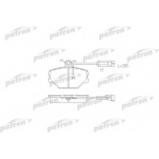 PBP524 PATRON Комплект тормозных колодок, дисковый тормоз