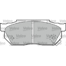 551683 VALEO Комплект тормозных колодок, дисковый тормоз