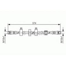 1 987 481 539 BOSCH Тормозной шланг